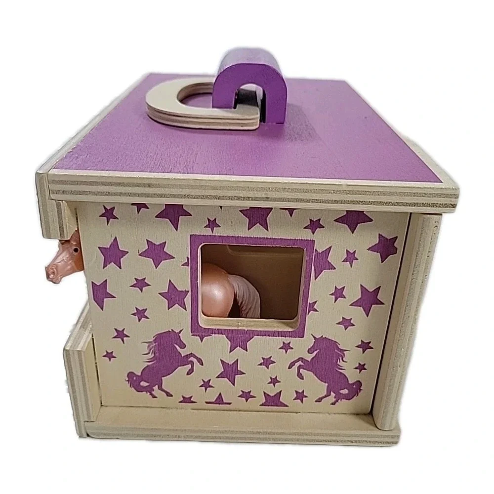 Breyer Horses Unicorn Magic Wooden Stable Playset with 5 Unicorns Model‎ #59218